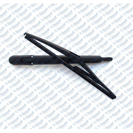 PLASTECH P12350 Arka Silecek Kolu + Silecek Supurgesi + Kapak Peugeot 3008 2009-